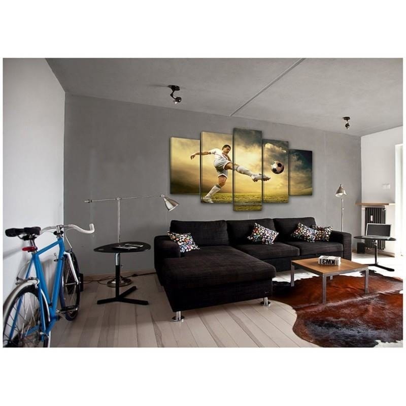 Kanva no 5 daļām - Type A, Volley Player Shooting Home Trends DECO