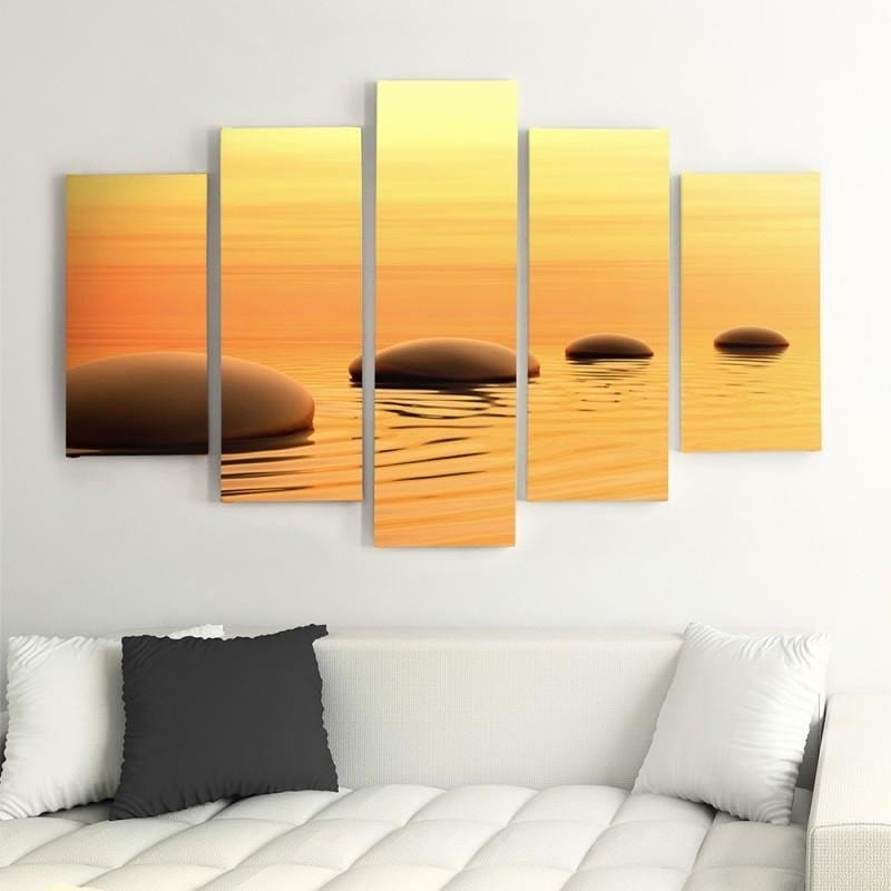 Kanva no 5 daļām - Type A, Zen Stones 4 Home Trends DECO