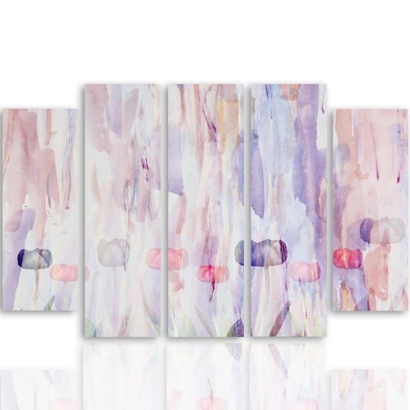Kanva no 5 daļām - Type B, 1 Pastel Abstract Home Trends DECO