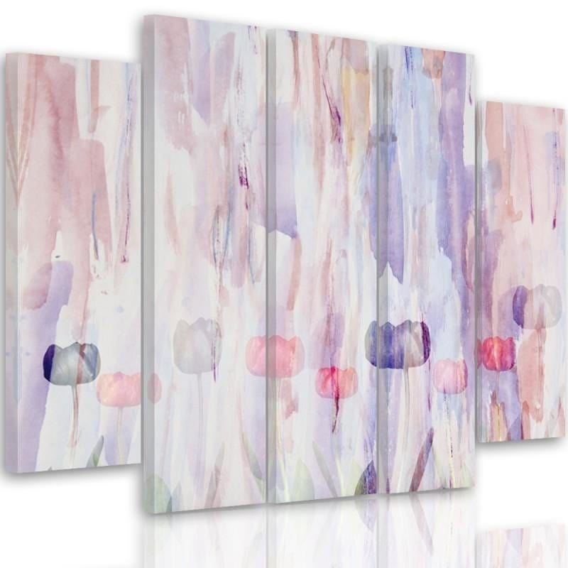 Kanva no 5 daļām - Type B, 1 Pastel Abstract Home Trends DECO