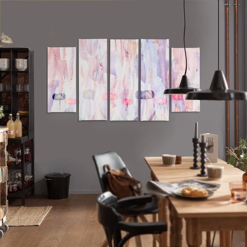 Kanva no 5 daļām - Type B, 1 Pastel Abstract  Home Trends DECO