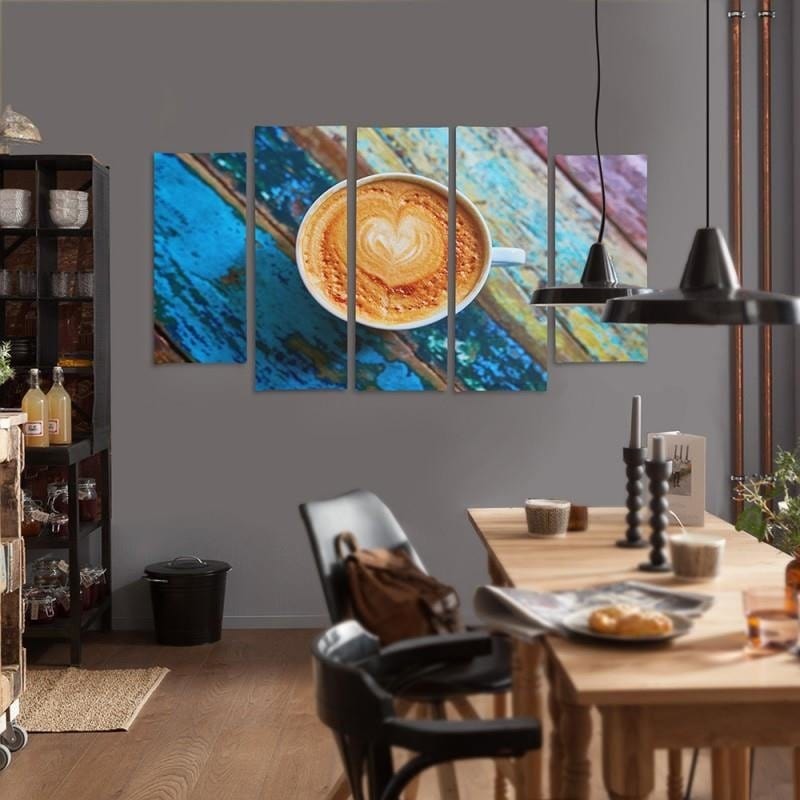 Kanva no 5 daļām - Type B, 2 Coffee Home Trends DECO