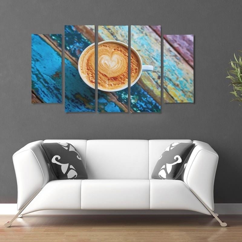 Kanva no 5 daļām - Type B, 2 Coffee Home Trends DECO
