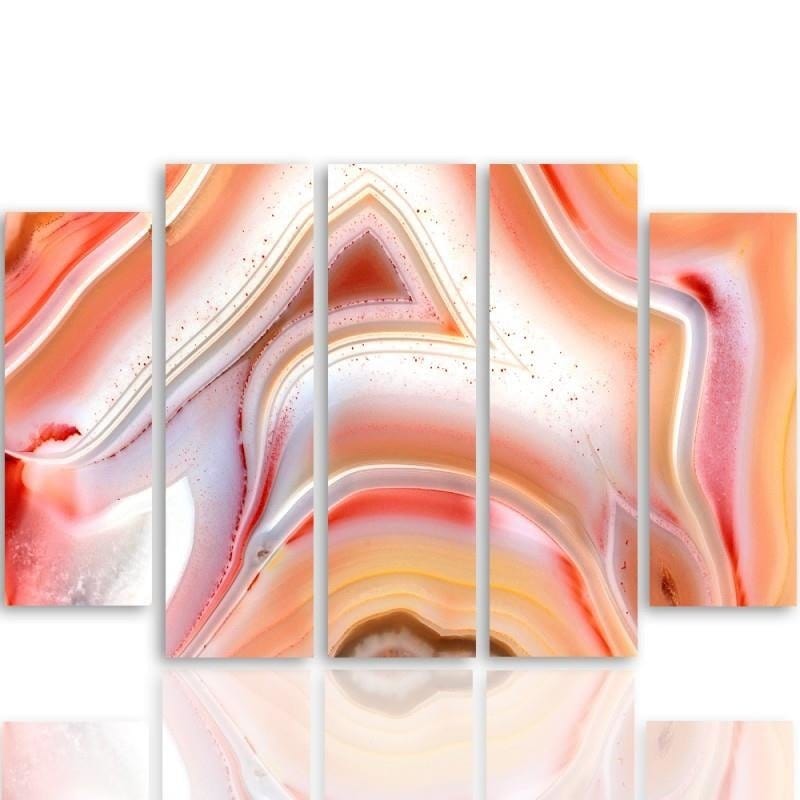 Kanva no 5 daļām - Type B, 2 Color Abstraction Home Trends DECO