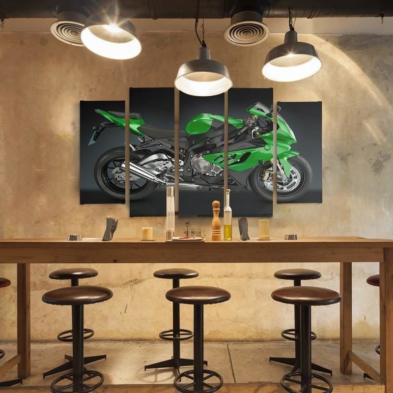 Kanva no 5 daļām - Type B, A Sports Motorbike Home Trends DECO
