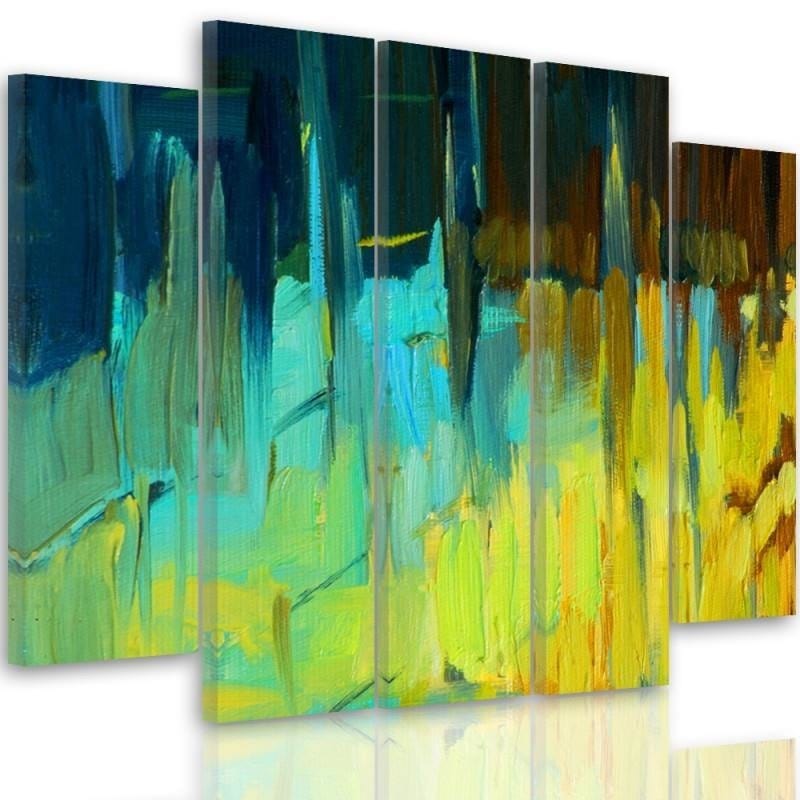 Kanva no 5 daļām - Type B, Abstract Landscape 2 Home Trends DECO