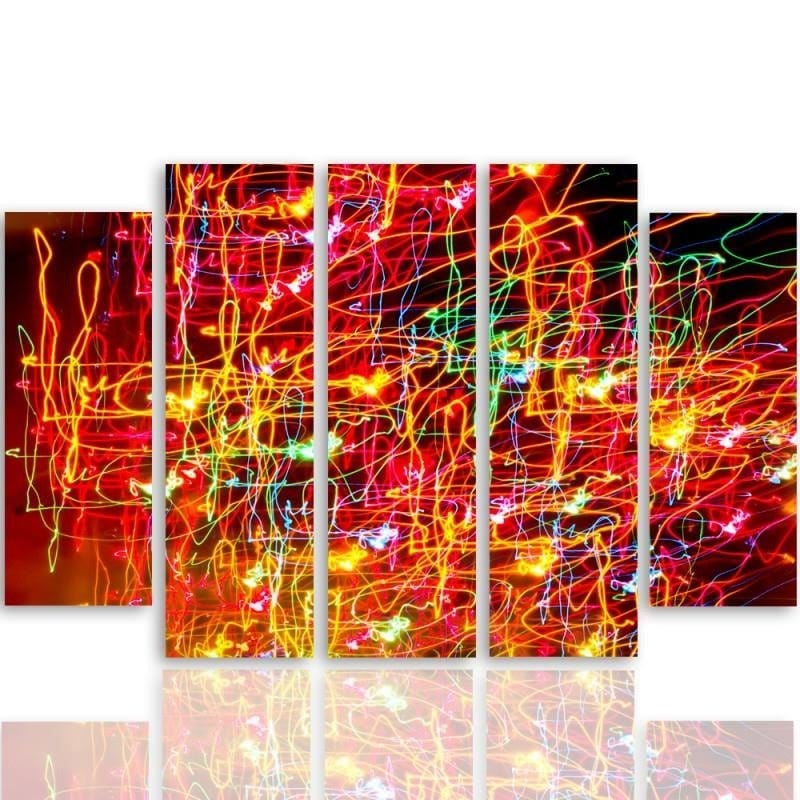Kanva no 5 daļām - Type B, Abstraction 10 Home Trends DECO