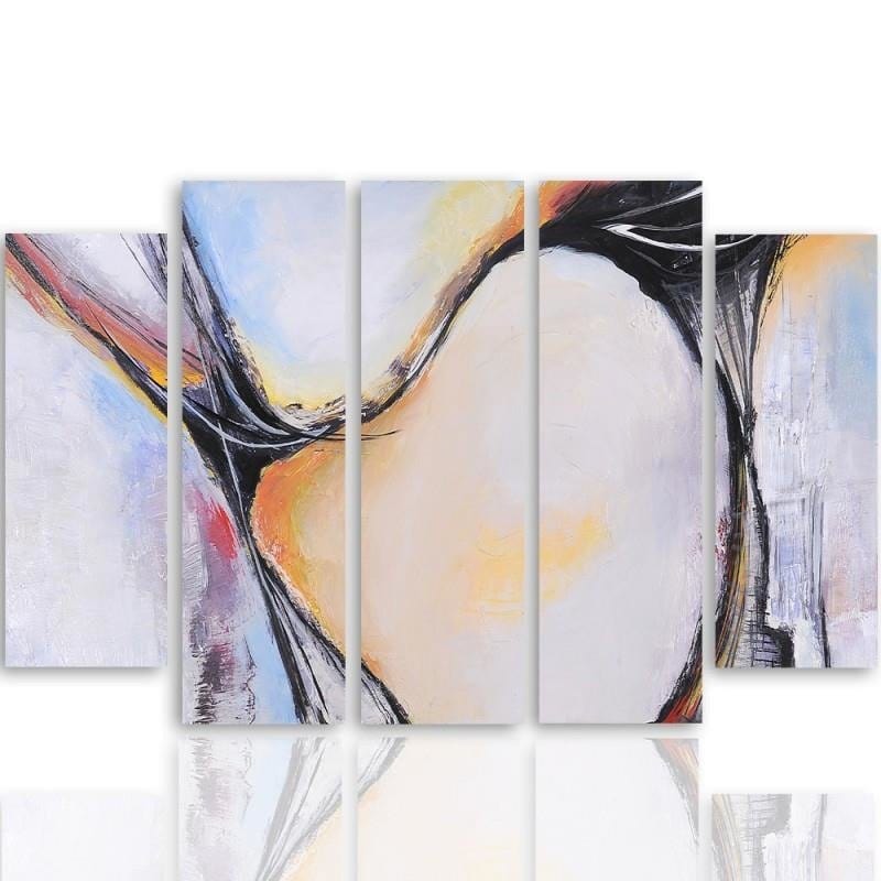 Kanva no 5 daļām - Type B, Abstraction 35 Home Trends DECO