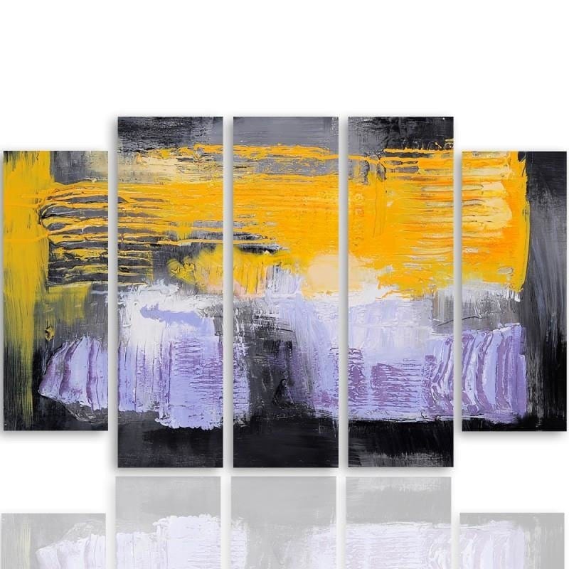 Kanva no 5 daļām - Type B, Abstraction 37 Home Trends DECO