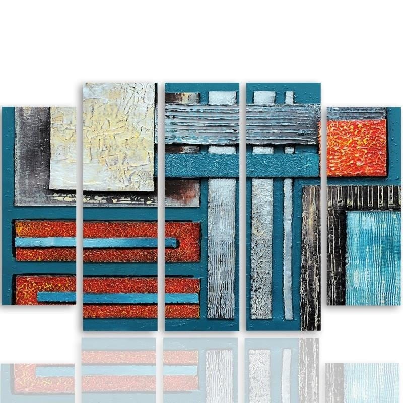 Kanva no 5 daļām - Type B, Abstraction 59 Home Trends DECO