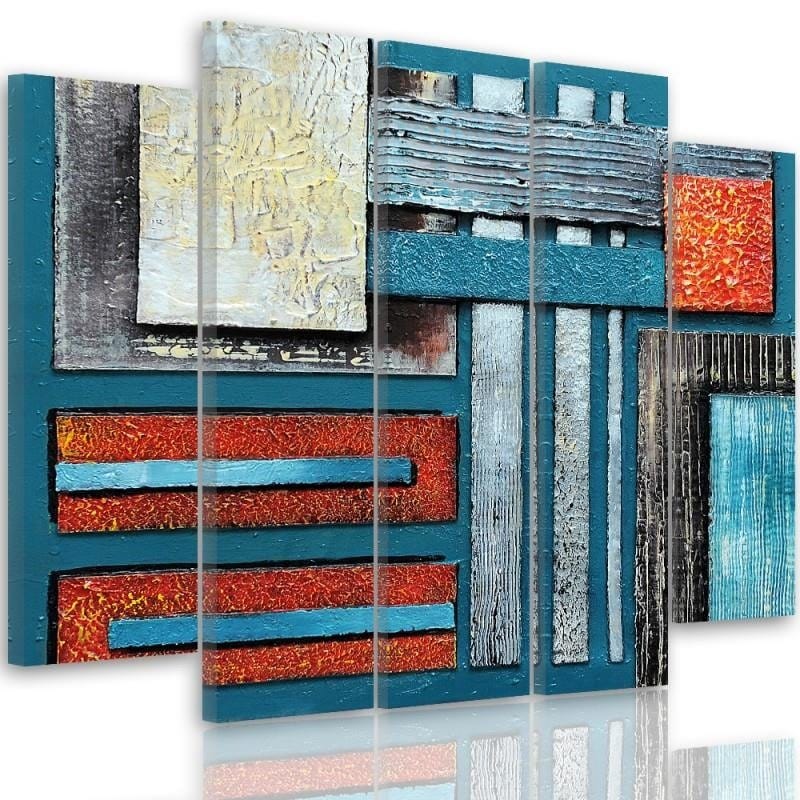 Kanva no 5 daļām - Type B, Abstraction 59 Home Trends DECO