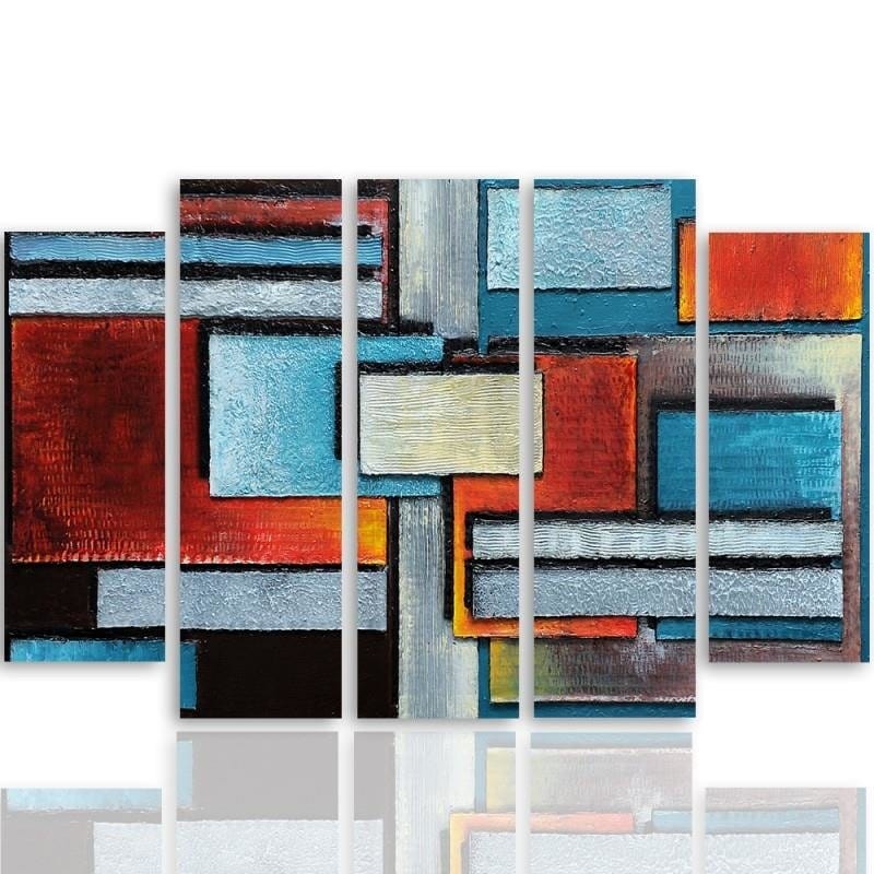 Kanva no 5 daļām - Type B, Abstraction 61 Home Trends DECO