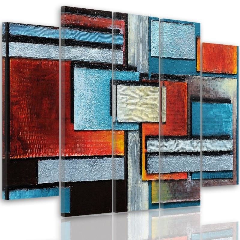 Kanva no 5 daļām - Type B, Abstraction 61 Home Trends DECO