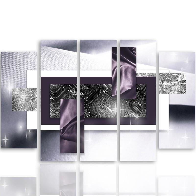 Kanva no 5 daļām - Type B, Abstraction Space Home Trends DECO