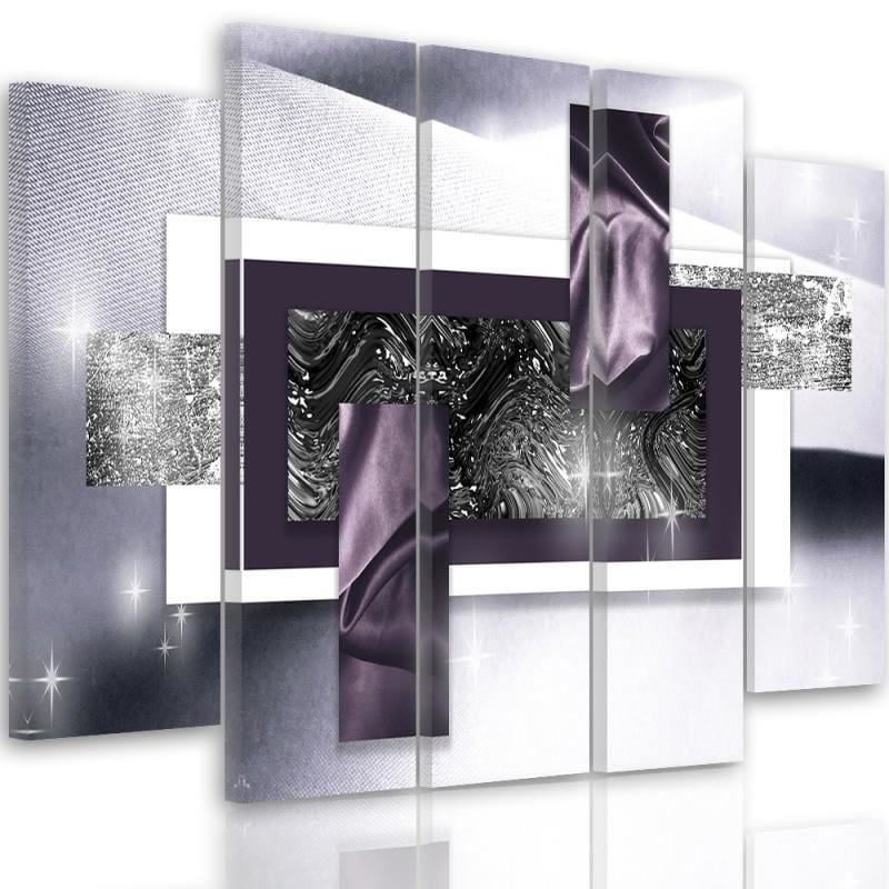 Kanva no 5 daļām - Type B, Abstraction Space Home Trends DECO