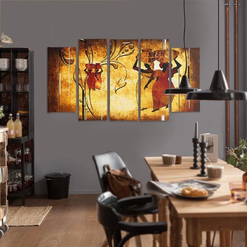 Kanva no 5 daļām - Type B, African Home Trends DECO