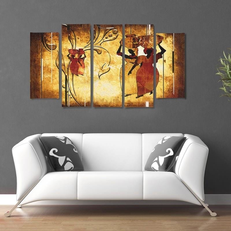 Kanva no 5 daļām - Type B, African Home Trends DECO