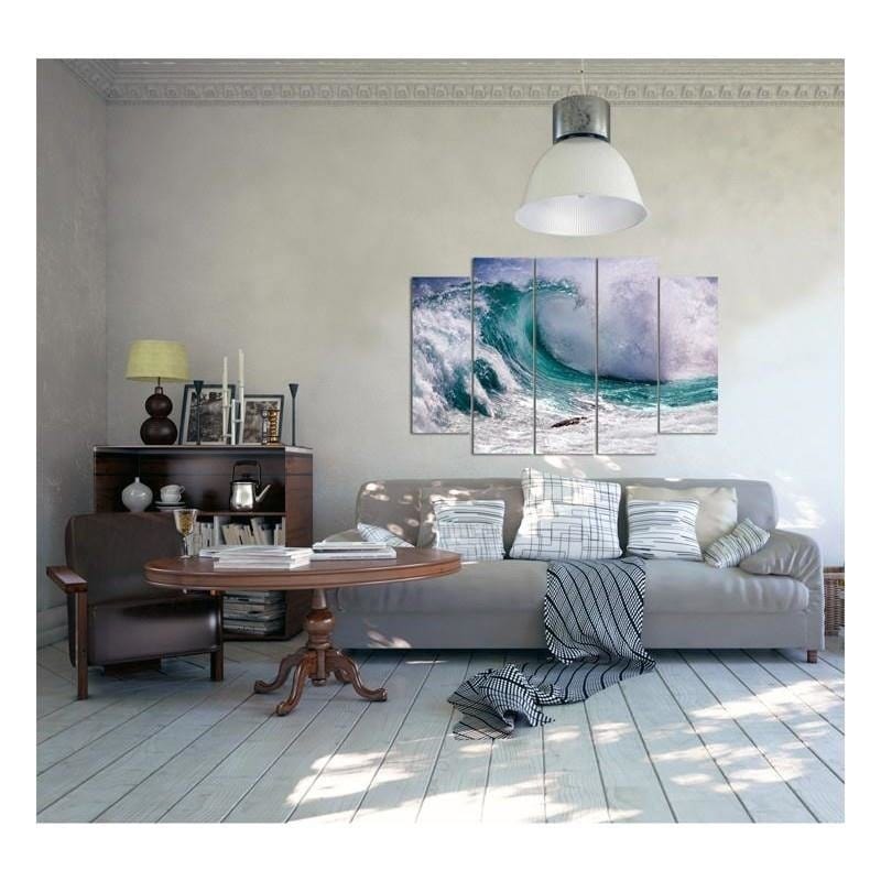 Kanva no 5 daļām - Type B, Agitated Wave Home Trends DECO