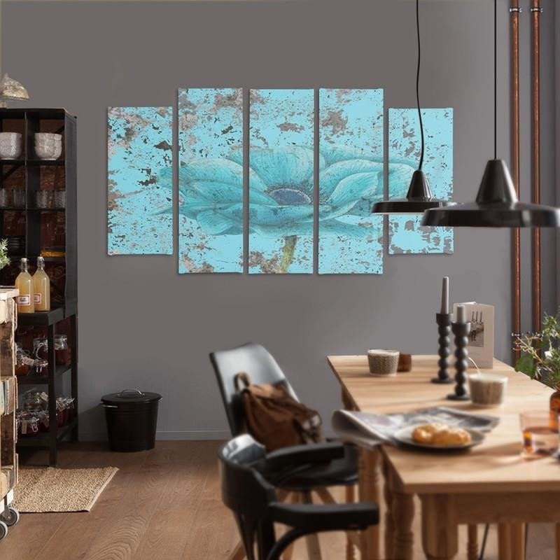 Kanva no 5 daļām - Type B, Blue Flower Home Trends DECO