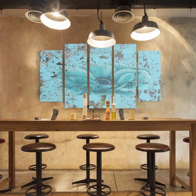 Kanva no 5 daļām - Type B, Blue Flower Home Trends DECO