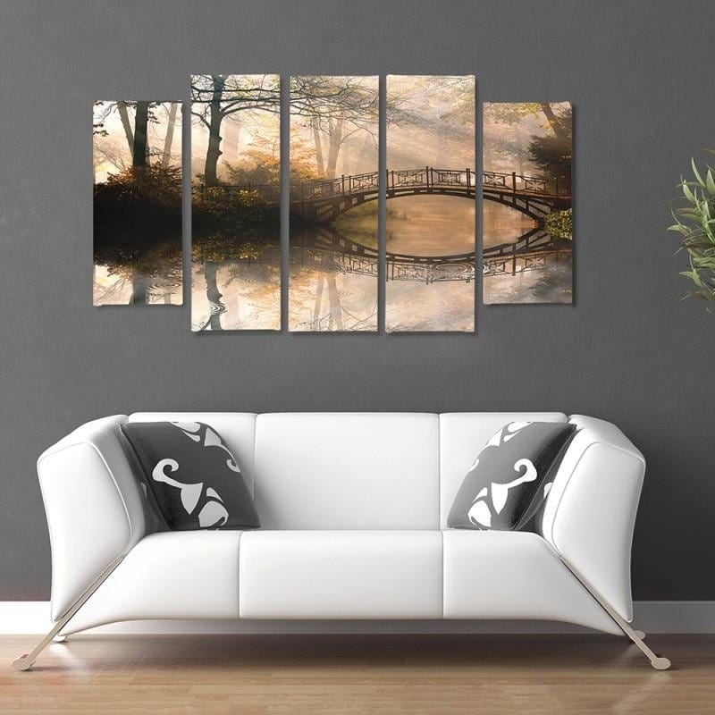 Kanva no 5 daļām - Type B, Bridge In The Park Home Trends DECO