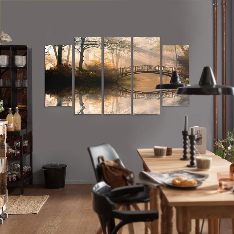 Kanva no 5 daļām - Type B, Bridge In The Park Home Trends DECO