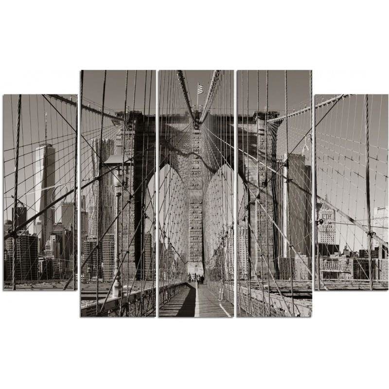 Kanva no 5 daļām - Type B, Brooklyn Bridge Home Trends DECO