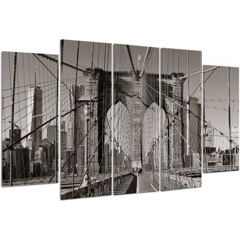 Kanva no 5 daļām - Type B, Brooklyn Bridge Home Trends DECO