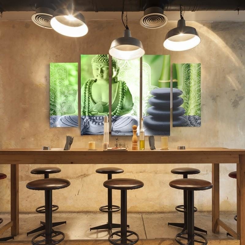Kanva no 5 daļām - Type B, Buddha And Stones Home Trends DECO