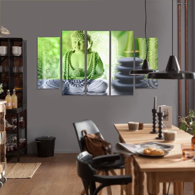 Kanva no 5 daļām - Type B, Buddha And Stones Home Trends DECO