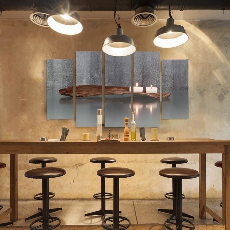 Kanva no 5 daļām - Type B, Candles Home Trends DECO