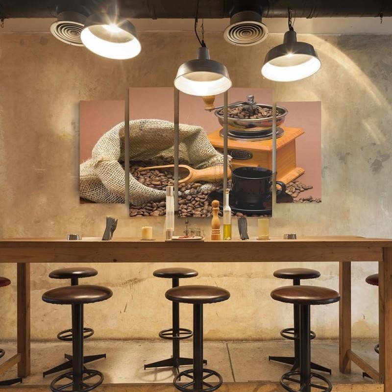 Kanva no 5 daļām - Type B, Coffee Beans 2 Home Trends DECO