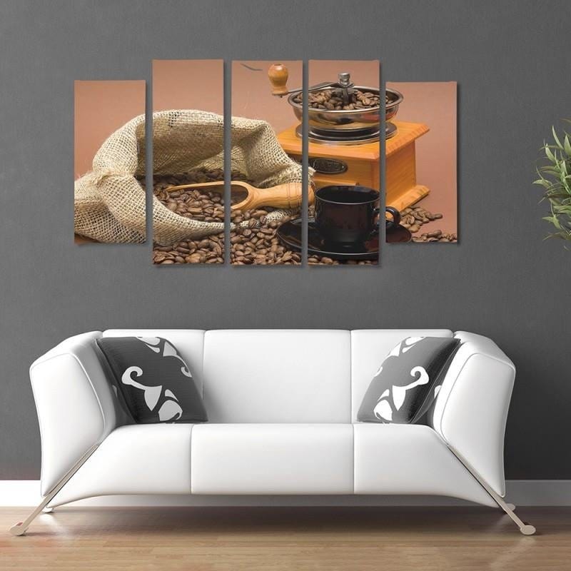 Kanva no 5 daļām - Type B, Coffee Beans 2 Home Trends DECO