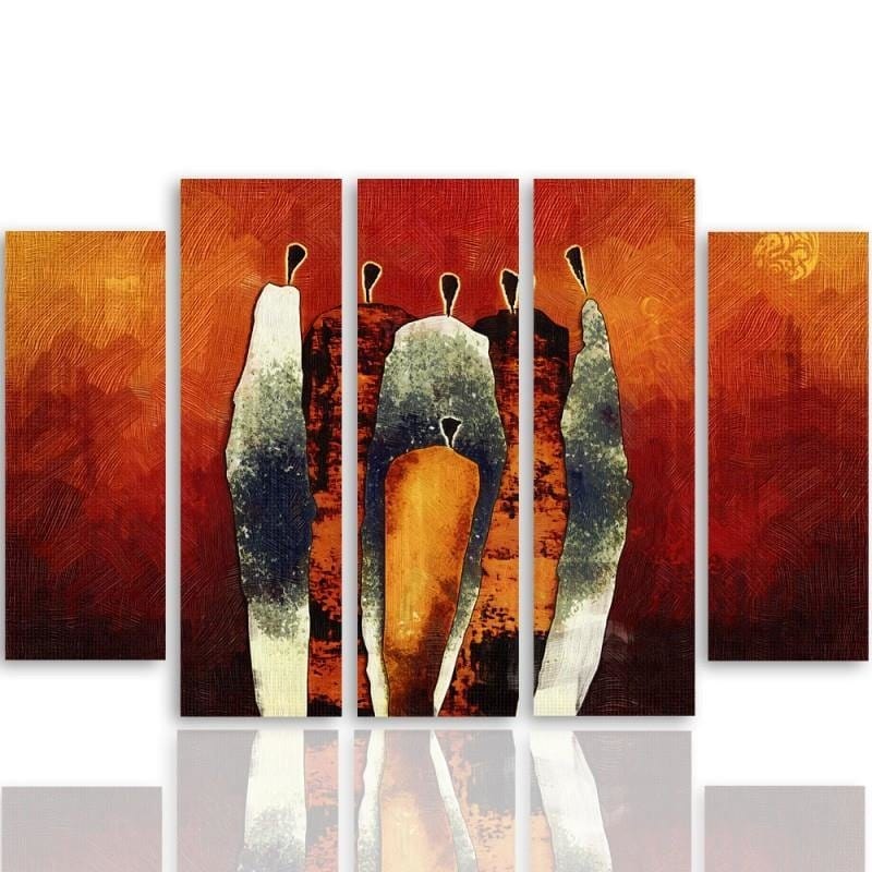 Kanva no 5 daļām - Type B, Figurative Composition Home Trends DECO