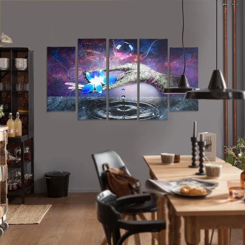 Kanva no 5 daļām - Type B, Flower On Hand Home Trends DECO