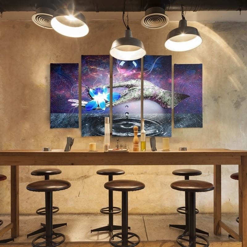 Kanva no 5 daļām - Type B, Flower On Hand Home Trends DECO