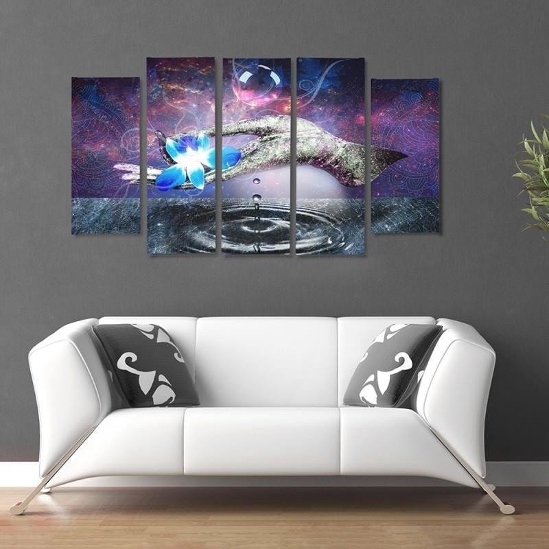 Kanva no 5 daļām - Type B, Flower On Hand Home Trends DECO