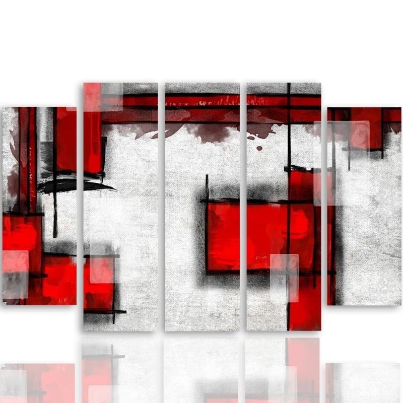 Kanva no 5 daļām - Type B, Geometric Abstraction 5 Home Trends DECO