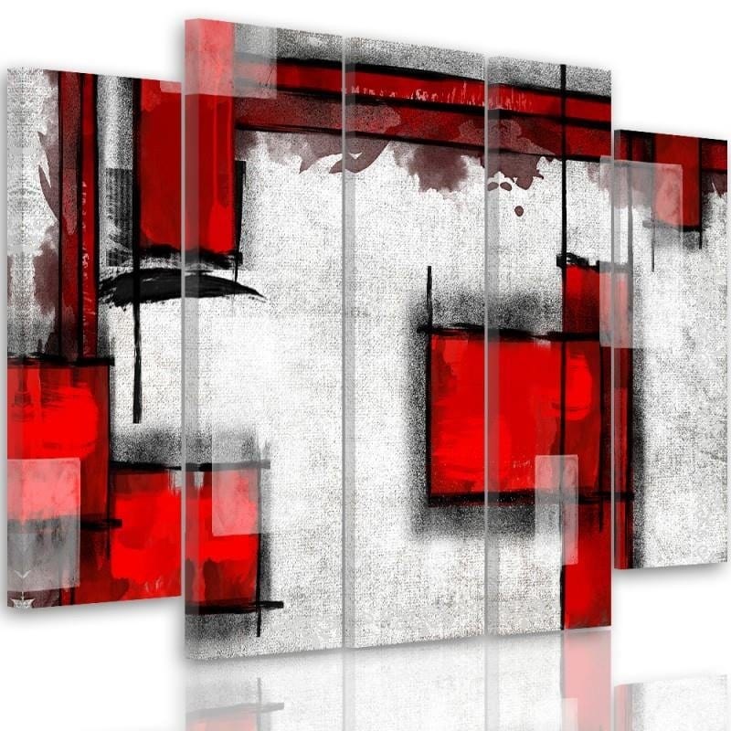Kanva no 5 daļām - Type B, Geometric Abstraction 5 Home Trends DECO