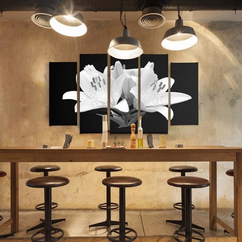 Kanva no 5 daļām - Type B, Glasses Flower Home Trends DECO