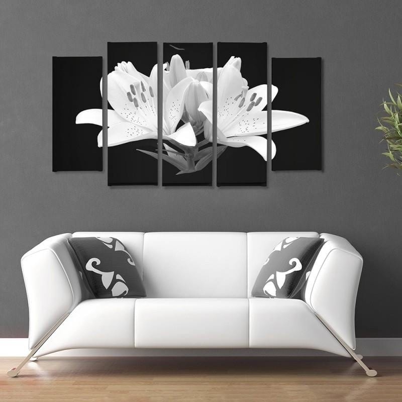 Kanva no 5 daļām - Type B, Glasses Flower Home Trends DECO