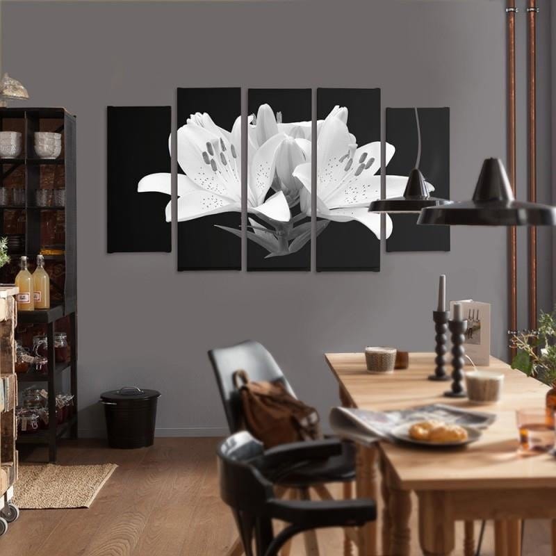 Kanva no 5 daļām - Type B, Glasses Flower Home Trends DECO