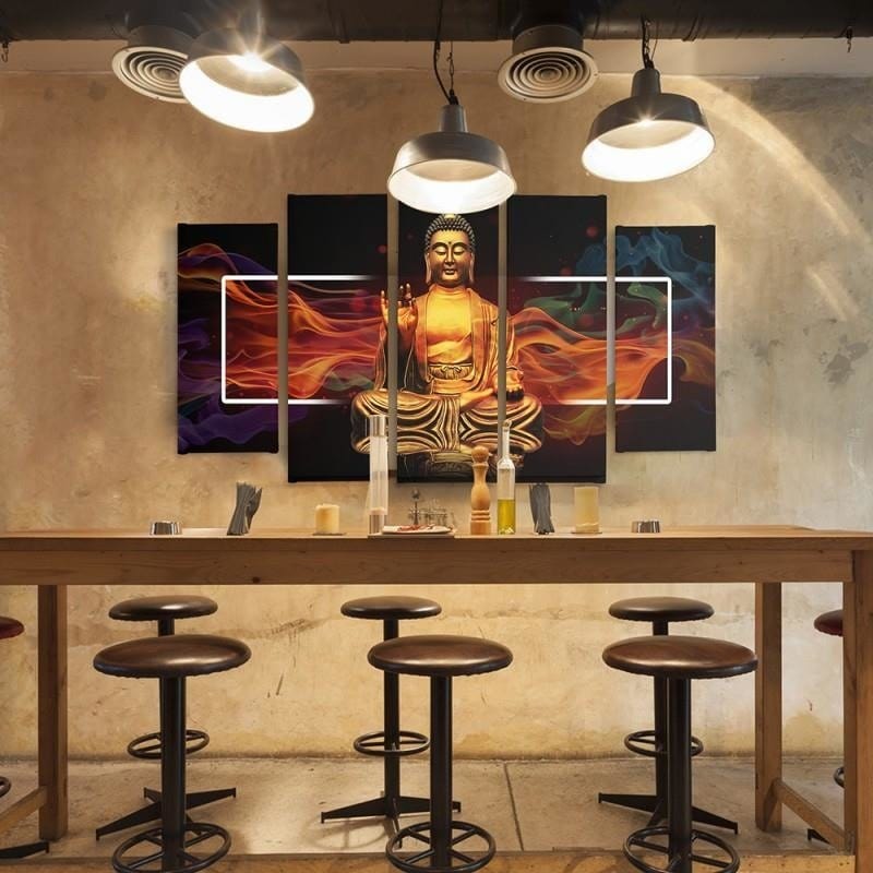 Kanva no 5 daļām - Type B, Golden Buddha 2 Home Trends DECO