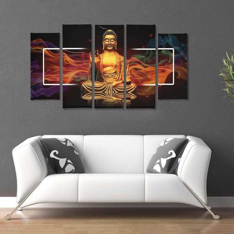 Kanva no 5 daļām - Type B, Golden Buddha 2 Home Trends DECO
