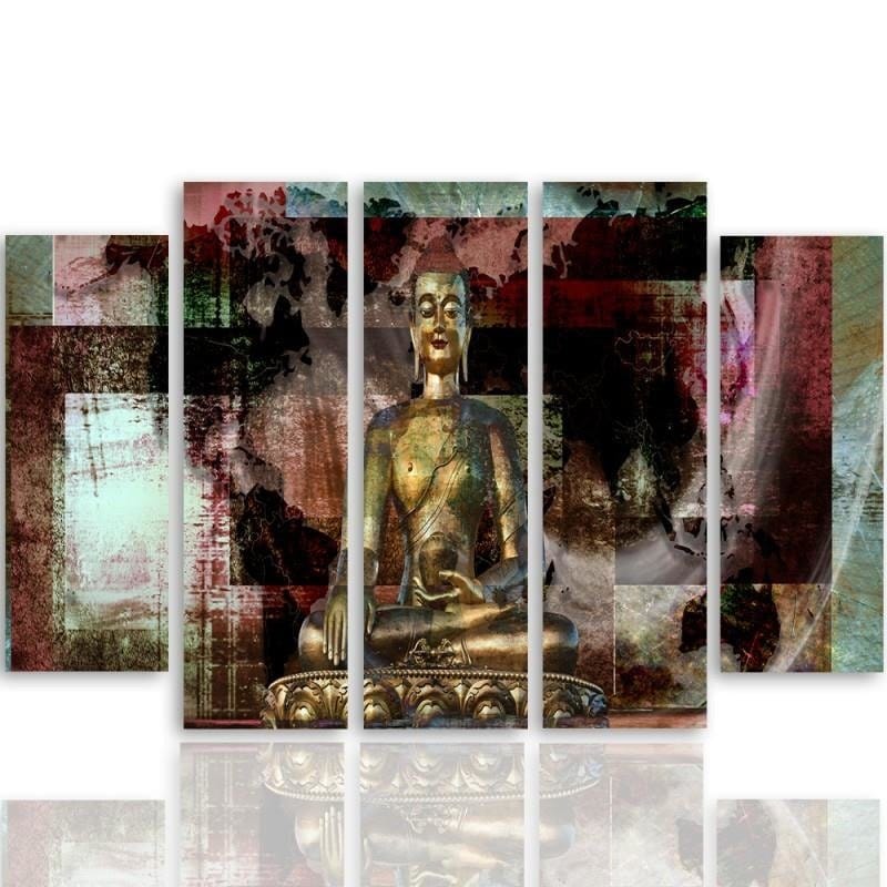 Kanva no 5 daļām - Type B, Golden Buddha 3 Home Trends DECO