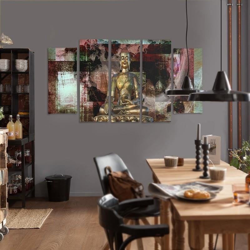 Kanva no 5 daļām - Type B, Golden Buddha 3 Home Trends DECO