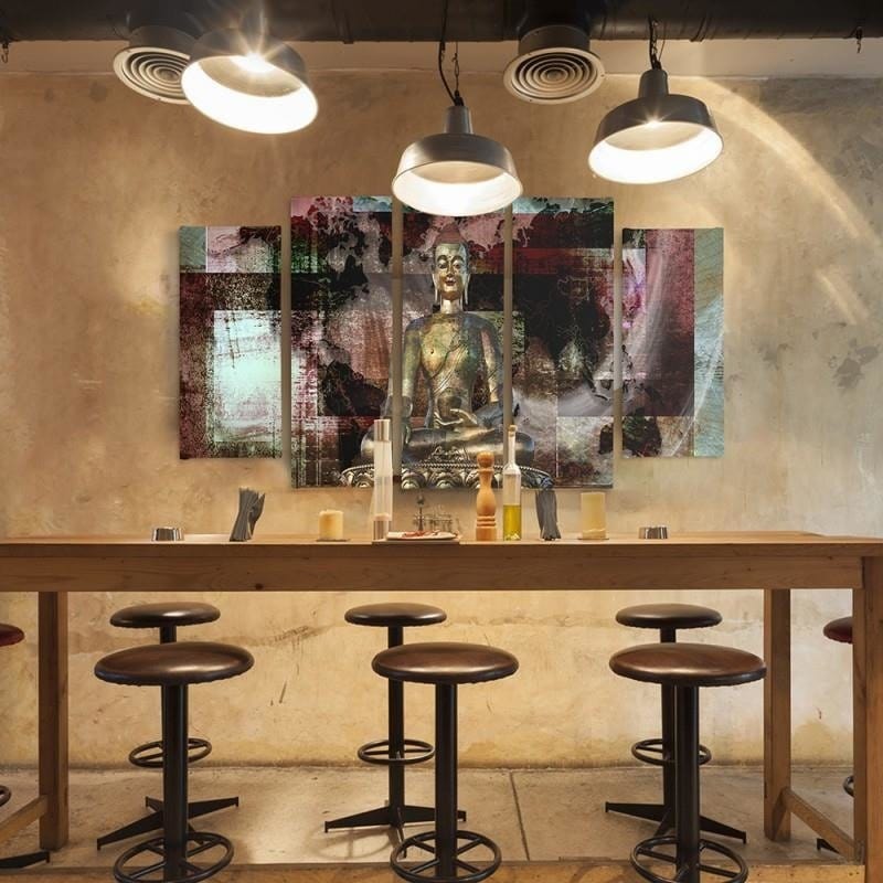 Kanva no 5 daļām - Type B, Golden Buddha 3 Home Trends DECO