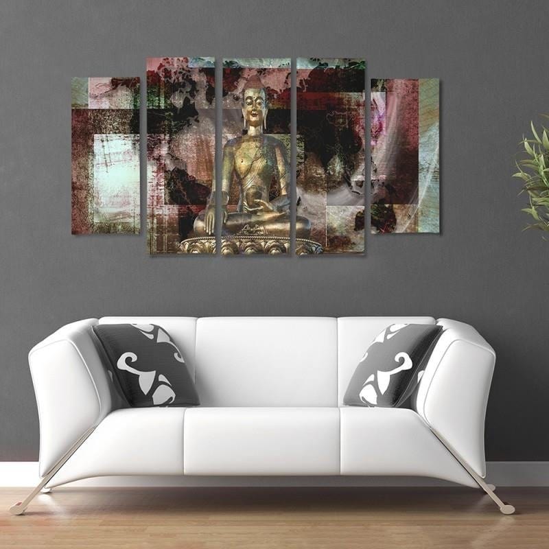 Kanva no 5 daļām - Type B, Golden Buddha 3 Home Trends DECO