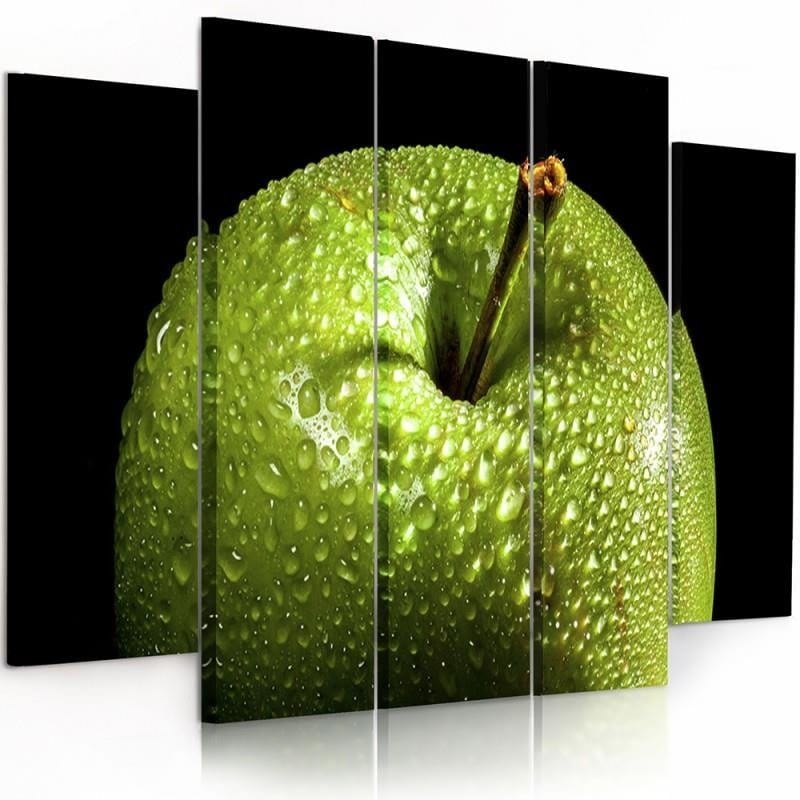 Kanva no 5 daļām - Type B, Green Apple Home Trends DECO