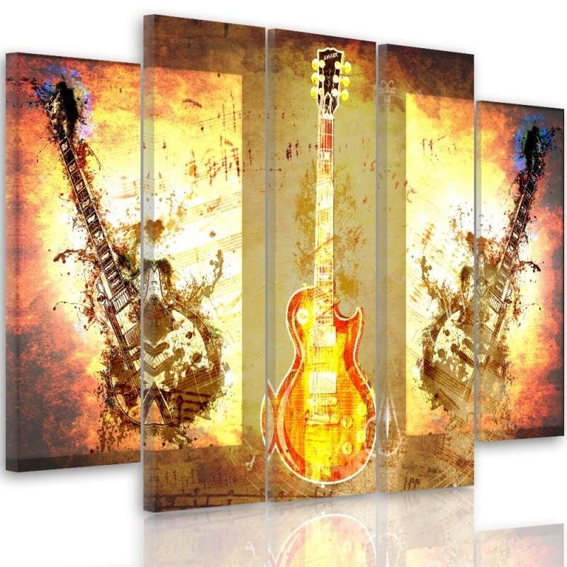 Kanva no 5 daļām - Type B, Guitar Home Trends DECO